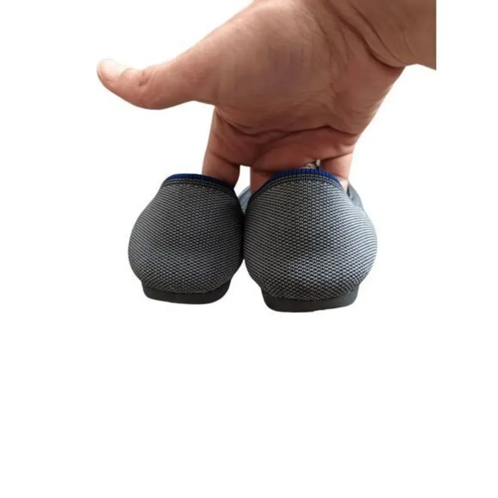 Rothy's‎ The Point flats size 7 Cloud Gray Birdseye knit slip on shoes